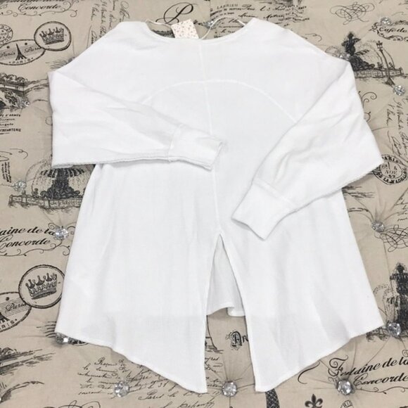 🎁 Free People Amelia Oversized Thermal Shirt - Picture 8 of 10